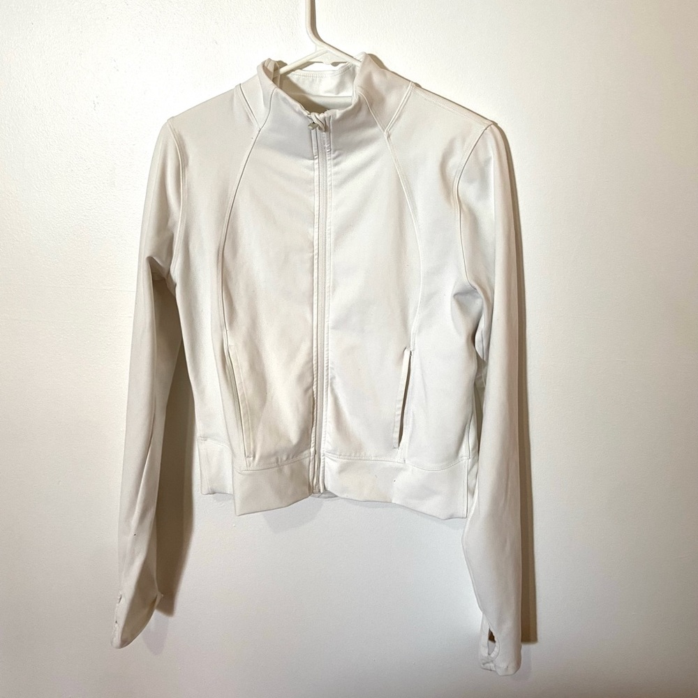 90 Degrees by Reflex Cropped Zip Up Jacket